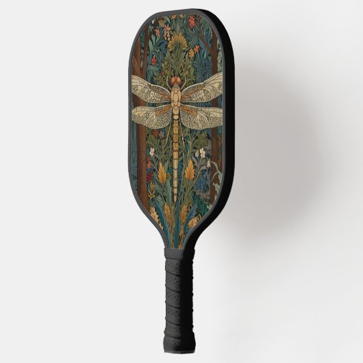 Dragonfly kunst schilderij botanische boho chique  pickleball paddle (Links)