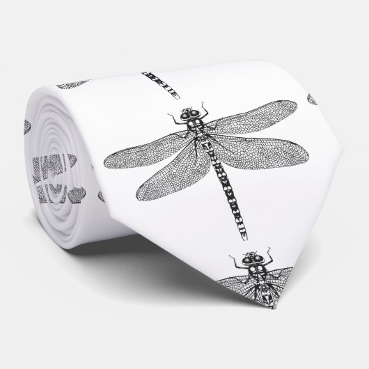 Dragonfly-kunst Stropdas (Opgerold)