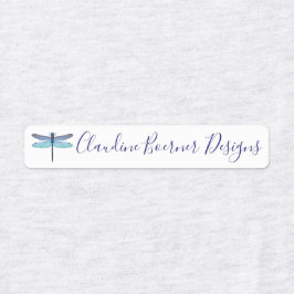 Dragonfly-labels voor Fabric Crafter of Artist Labels