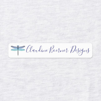 Dragonfly-labels voor Fabric Crafter of Artist Labels