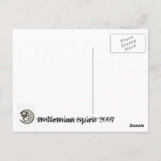 Dragonfly & Lace Briefkaart (Achterkant)