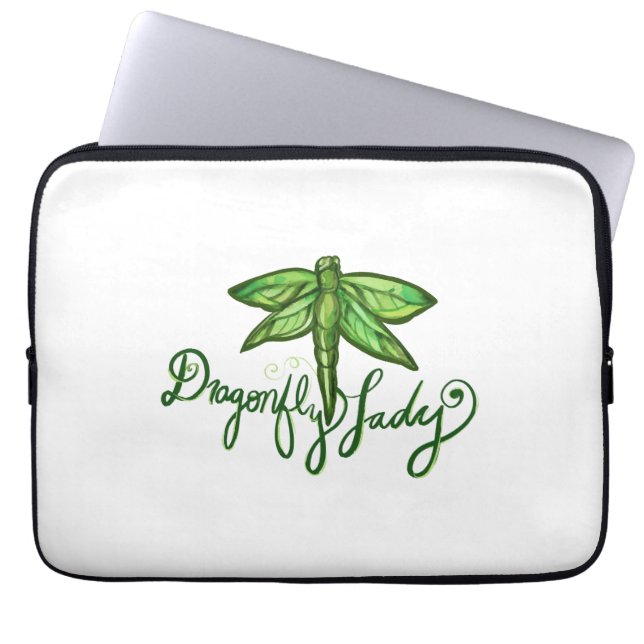 Dragonfly Lady Laptop Sleeve (Voorkant)
