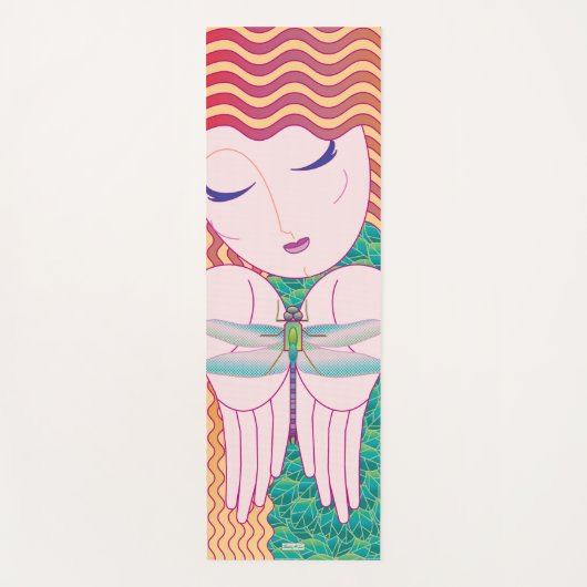 Dragonfly Lady Yoga Mat (Voorkant)