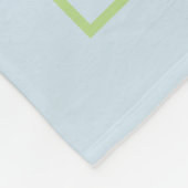 Dragonfly | Licht blauw Fleece Deken (Hoek)