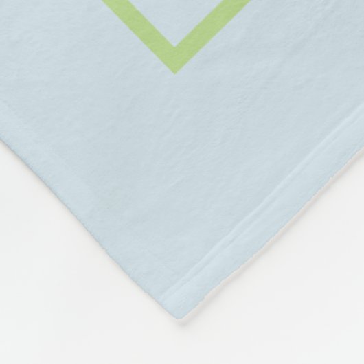 Dragonfly | Licht blauw Fleece Deken (Hoek)