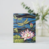 DRAGONFLY LOTUS BRIEFKAART (Staand voorkant)