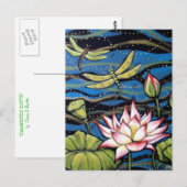 DRAGONFLY LOTUS BRIEFKAART (Voorkant / Achterkant)