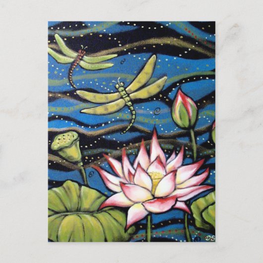DRAGONFLY LOTUS BRIEFKAART (Voorkant)