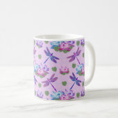 Dragonfly Lotus Coffee Cup Mok (Voorkant rechts)