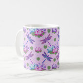 Dragonfly Lotus Coffee Cup Mok (Voorkant links)