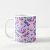 Dragonfly Lotus Coffee Cup Mok (Links)