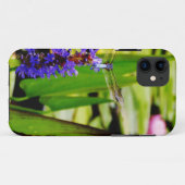 Dragonfly lotus en paarse bloem Case-Mate iPhone case (Achterkant (horizontaal))