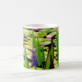 Dragonfly lotus en paarse bloem koffiemok (Center)