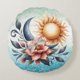 Dragonfly Lotus Flower Meditatie Rond Kussen