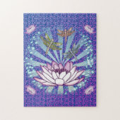 Dragonfly Lotus Legpuzzel (Verticaal)