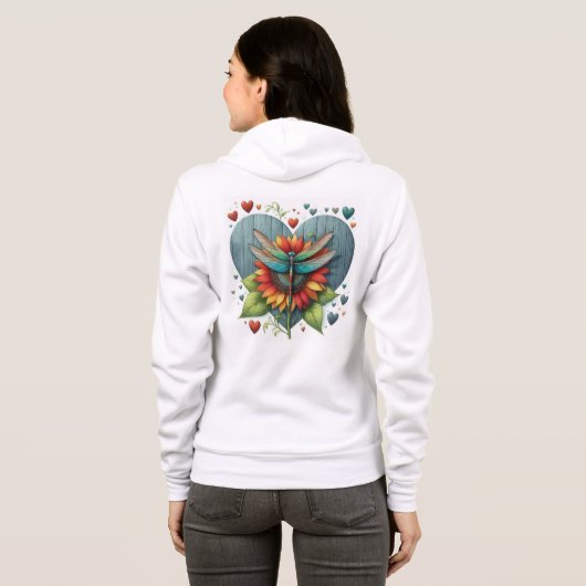 Dragonfly Love Hoodie (Achterkant volledig)