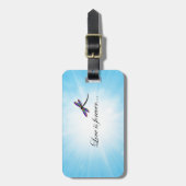 Dragonfly "LOVE is Forever" Bagagelabel (Voorkant verticaal)