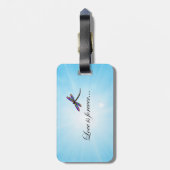 Dragonfly "LOVE is Forever" Bagagelabel (Achterkant verticaal)