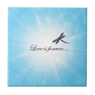 Dragonfly "LOVE is Forever" Tegeltje