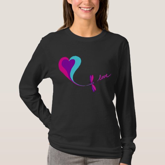Dragonfly Love T-shirt (Voorkant)