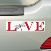 Dragonfly Lover Bumpersticker (Op auto)