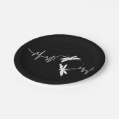 Dragonfly Lover Gift| Funny Dragonfly Heartbeat Papieren Bordje (Gekanteld)