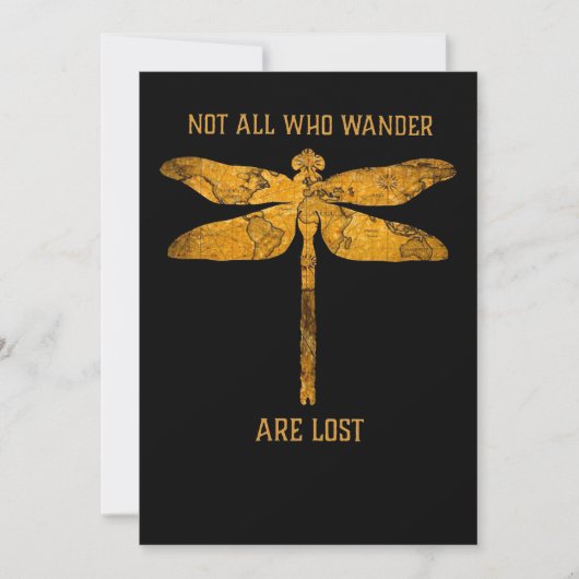 Dragonfly Lover| Niet iedereen die de wand kwijt i Bedankkaart (Voorkant)