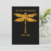 Dragonfly Lover| Niet iedereen die de wand kwijt i Bedankkaart (Staand voorkant)