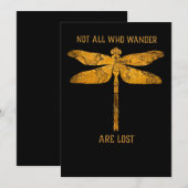 Dragonfly Lover| Niet iedereen die de wand kwijt i Bedankkaart (Voorkant / Achterkant)