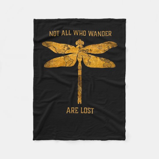 Dragonfly Lover| Niet iedereen die de wand kwijt i Fleece Deken (Voorkant)