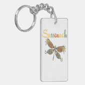 Dragonfly Lover Square Sleutelhanger (Voorkant Links)