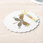 Dragonfly Lover Stone Coaster| Liefdessteen coaste Kartonnen Onderzetters (Gekanteld)