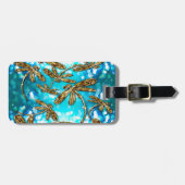 Dragonfly-luchtbellen Bagagelabel (Voorkant horizontaal)