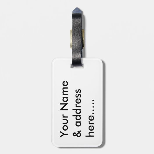 Dragonfly-luchtbellen Bagagelabel (Achterkant verticaal)