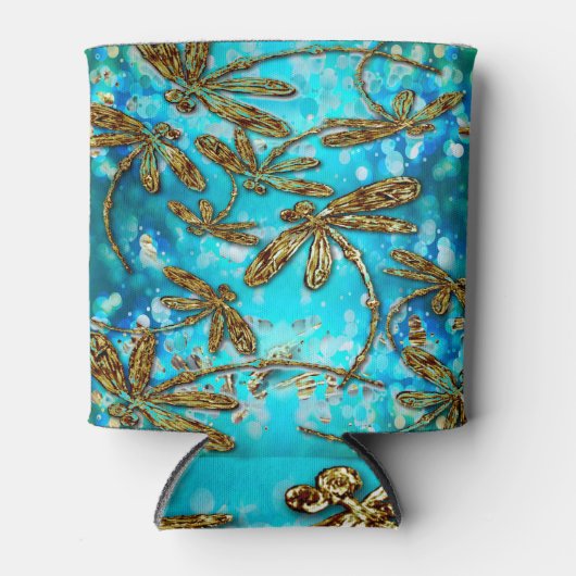 Dragonfly-luchtbellen Blikjeskoeler (Voorkant)