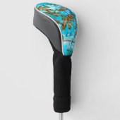Dragonfly-luchtbellen Golfheadcover (Schuin)
