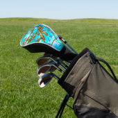 Dragonfly-luchtbellen Golfheadcover (Insitu)