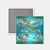 Dragonfly-luchtbellen Magneet (Voorkant / Achterkant)