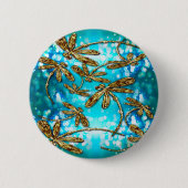 Dragonfly-luchtbellen Ronde Button 5,7 Cm (Voorkant)