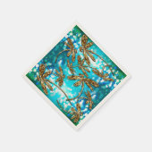 Dragonfly-luchtbellen Servet (Hoek)