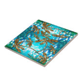 Dragonfly-luchtbellen Tegeltje (Zijkant)