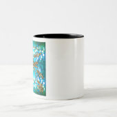 Dragonfly-luchtbellen Tweekleurige Koffiemok (Center)