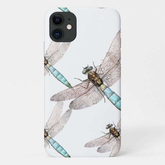 Dragonfly luchtmacht op witte achtergrond Case-Mate iPhone case (Achterkant)