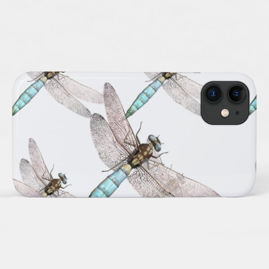 Dragonfly luchtmacht op witte achtergrond Case-Mate iPhone case (Achterkant (horizontaal))