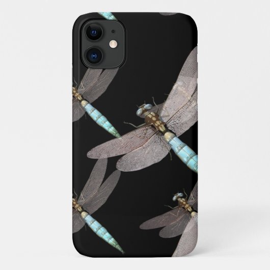 Dragonfly-luchtmacht op zwart ontwerp Case-Mate iPhone case (Achterkant)