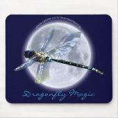 DRAGONFLY & MAAN Fantasy Art Mousemat Muismat (Voorkant)