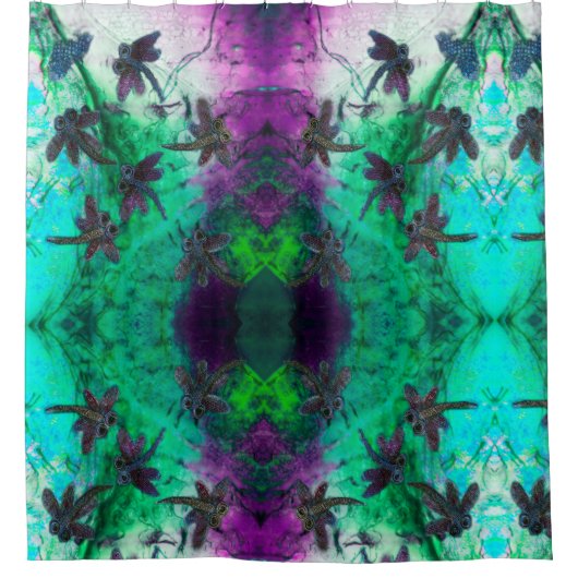 Dragonfly Magic  Douchegordijn (Voorkant)