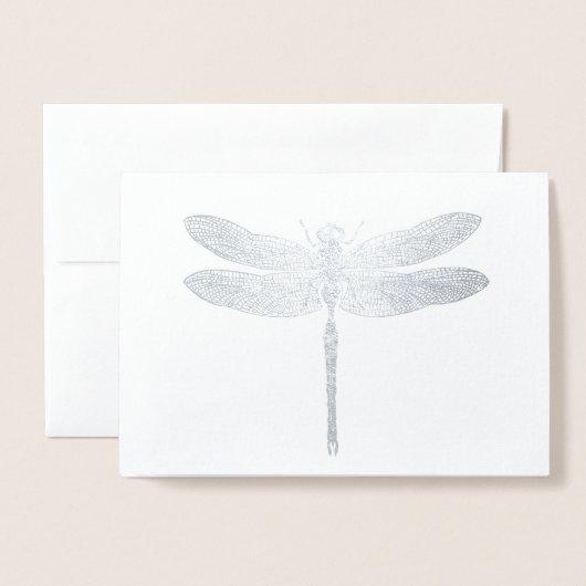 Dragonfly Magic Folie Kaarten (Voorkant met envelop)