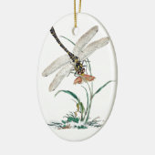Dragonfly Magic Keramisch Ornament (Links)