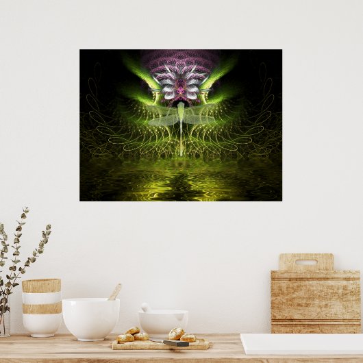Dragonfly Magic Poster (Keuken)